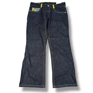Miskeen Baggy Loose Skater Jeans Men’s 40 Blue Denim Cotton Pockets Y2K NWT New